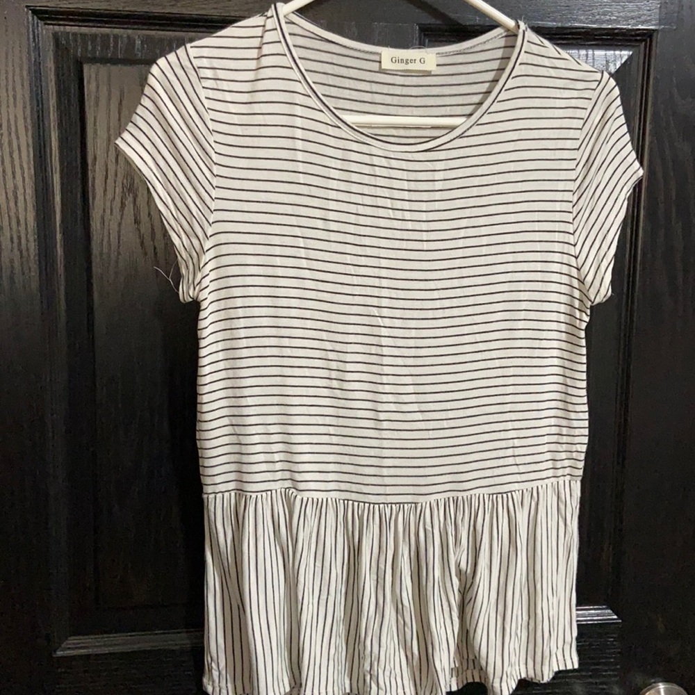 Black and cream T
